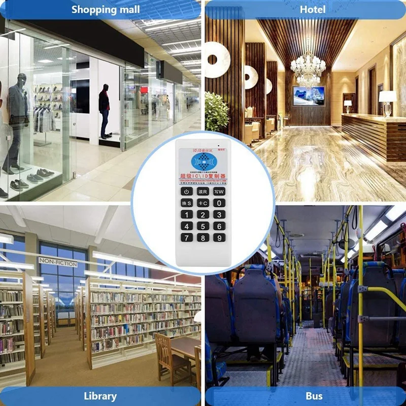 Handheld RFID Copiadora e Leitor, Escritor Duplicador, Frequência ID IC Card Programmer, 125Khz, 13.56Mhz