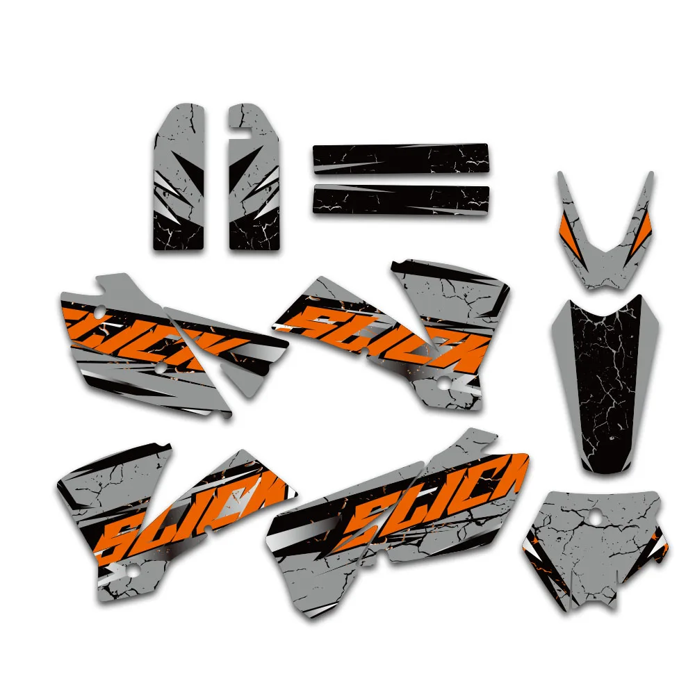 LUCKMOTO Team Graphics Background Sticker Decal For KTM EXC 125 200 250 300 400 450 525 2004 Motorcycle Decoration Accessorie - Image 6