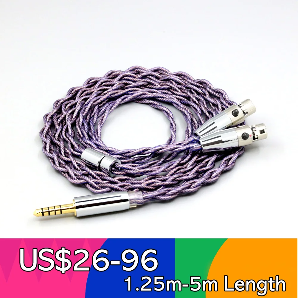 

Type2 1.8mm 140 cores litz 7N OCC Headphone Earphone Cable For Audeze LCD-3 LCD-2 LCD-X LCD-XC LCD-4z LCD-MX4 LCD-GX LN007872