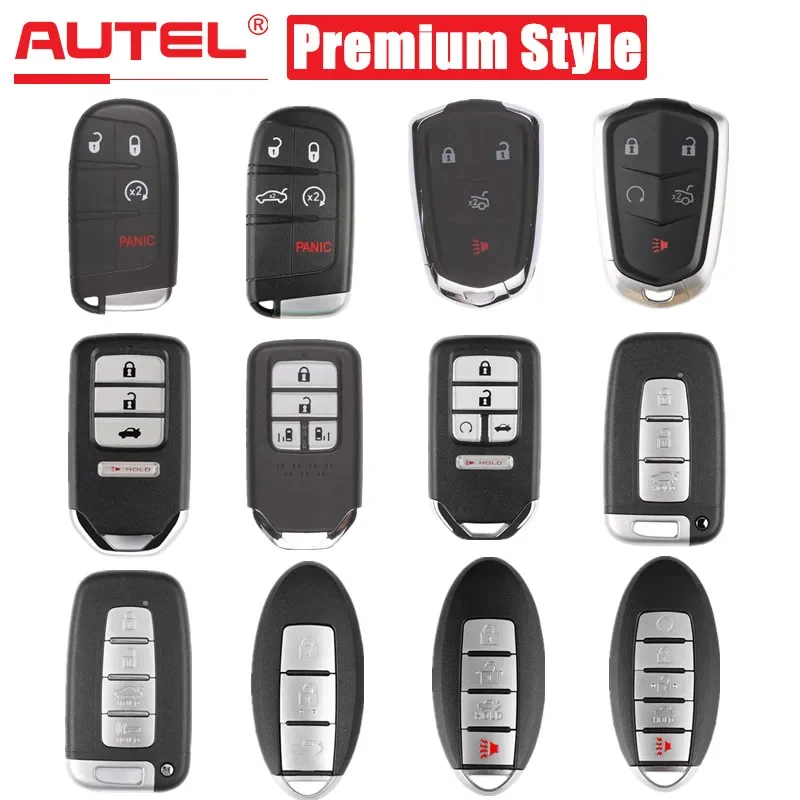 

5PCS/LOT AUTEL MAXIIM IKEY Premium Style Smart Key for Chrysler/Cadillac/Honda/Hyundai/Nissan for KM100 KM100E IM508 IM608 PRO