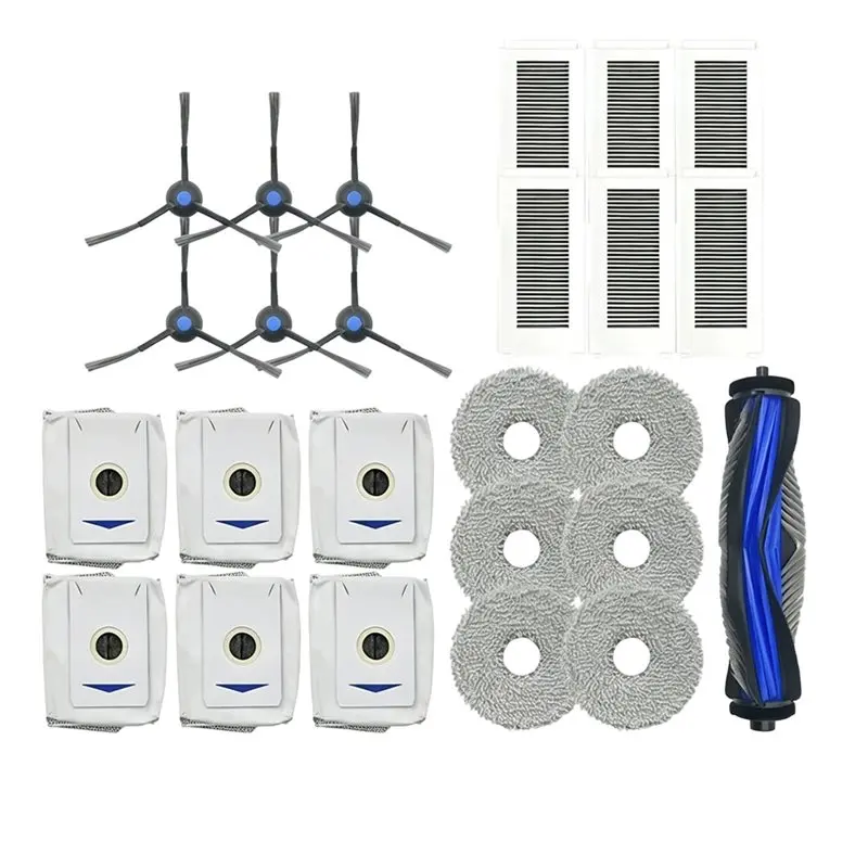 【KITCHEN GADGET】Dust Bag Mop Cloth Main Side Brush HEPA Filters For Ecovacs N30 PRO OMNI N30 OMNI N20e PLUS N20e Spare Parts Acc