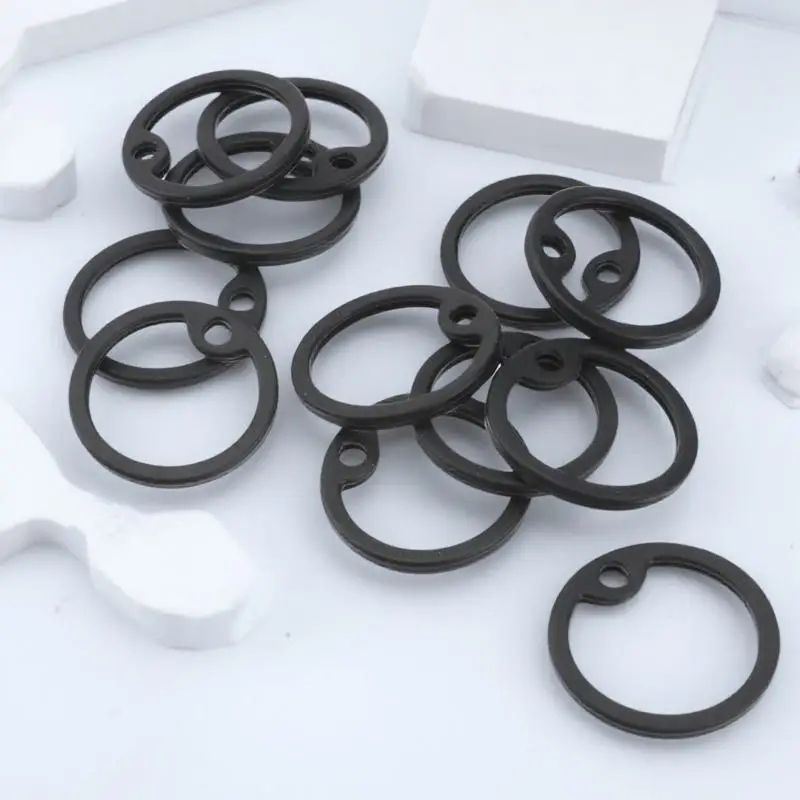 12Pcs Flexible Silicone Dog Tag Silencers Round Stretch Mute Rings for Standard Military Dog Tags Quiet Protection
