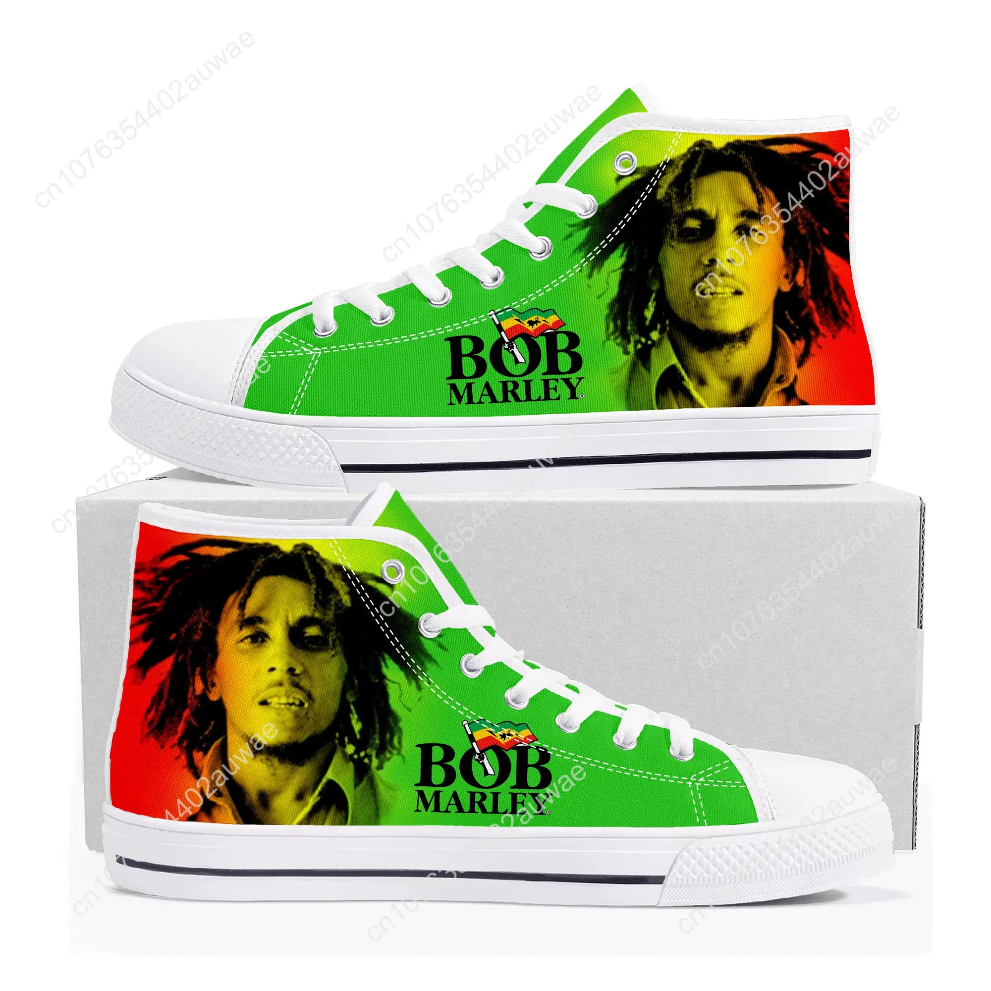 Legend Bob Marley Reggae Rasta zapatillas de lona de alta calidad para hombres y mujeres, zapatos casuales para adolescentes, zapatos personalizados para parejas