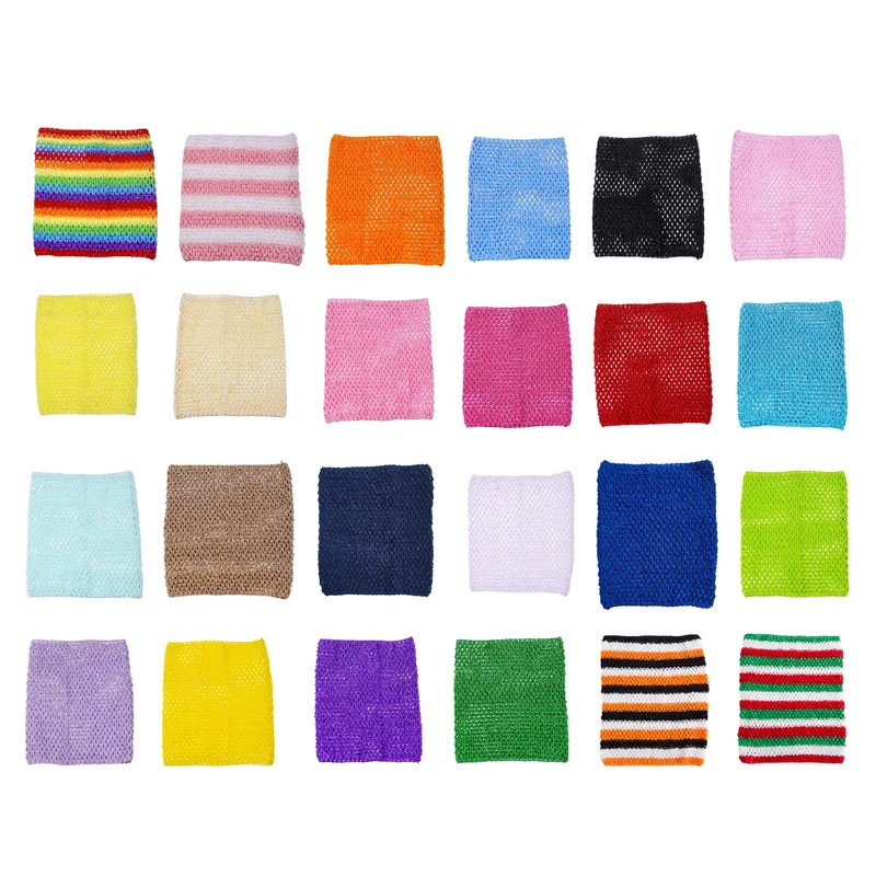 Baby Girl 9Inch Crochet Tutu Tube Tops Chest Wrap Wide Crochet headbands Bands For Tutu Dress Tops