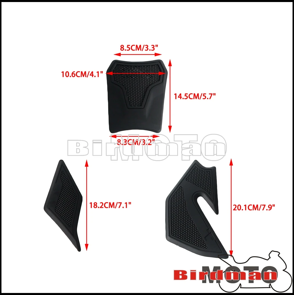 For YAMAHA Tenere 700 Rally 2025 Rubber Tank Patch Fuel Tank Protector Sticker UV Resistant Scratchproof Motorcycle Accessories