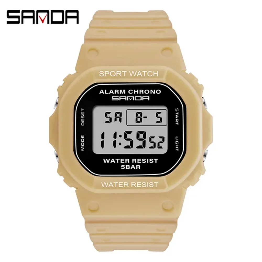 SANDA-reloj deportivo Digital para hombre y niña, pulsera luminosa electrónica, resistente al agua, estilo Ms, 2024G