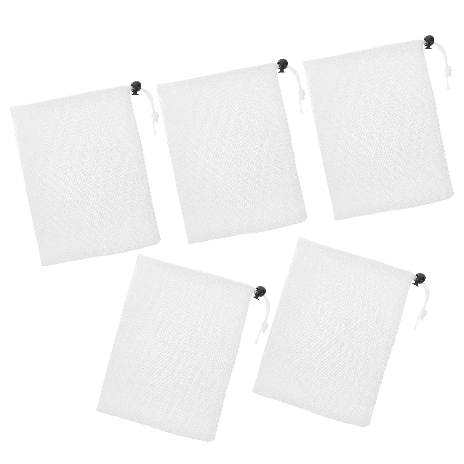 

5Pcs Versatile Drawstring Storage Bag Fashionable Travel Home Office Organizer Pouch Mesh Drawstring Bags Travel Toiletry Bag