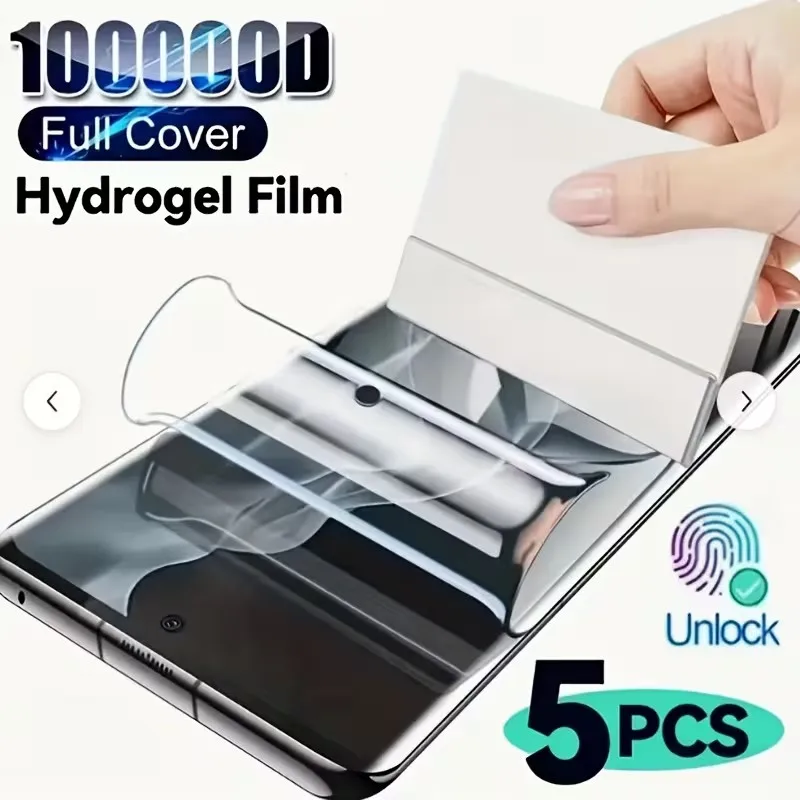5Pcs Full Coverage Soft Hydrogel Film for Samsung for Galaxy S24 S23 S22 S21 S20 Plus S10 Note 9 20 10 Ultra Screen Protector