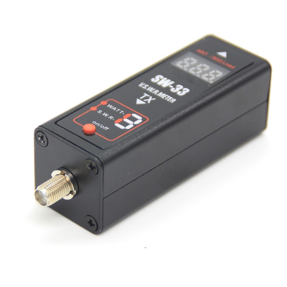 SW-33 Mini และ SWR Meter VHF/UHF 100MHz ~ 520MHz เครื่องทดสอบแบบพกพาสำหรับ Ham Two Way วิทยุ SW33เสาอากาศ Mini Tester เคาน์เตอร์