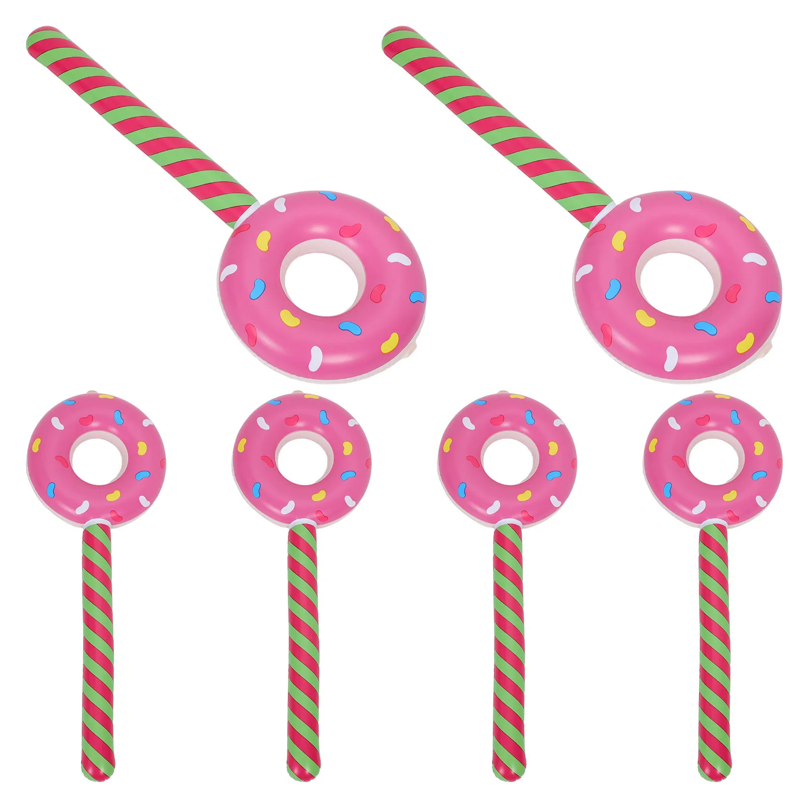 

Набор из 6 надувных воздушных шаров-пончиков (80 см) для декора вечеринки в стиле Candyland, украшения для дня рождения, реквизит для фотозоны с десертной тематикой