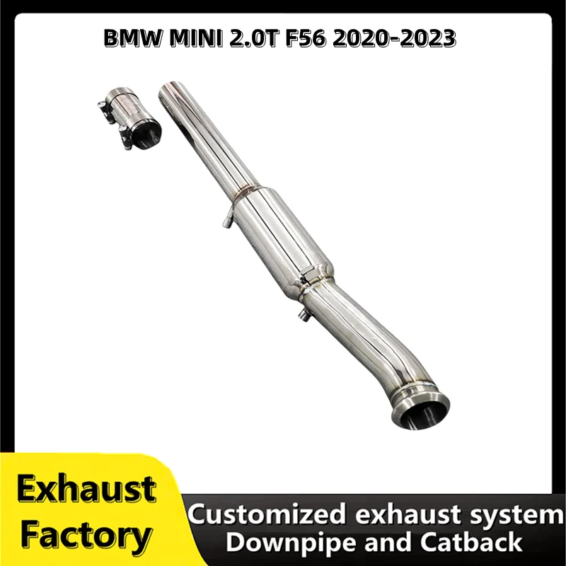 For BMW MINI 2.0T F55 F56 F54 2020-2023 Car Accessories stainless steel exhaust system middle pipe resonant pipe