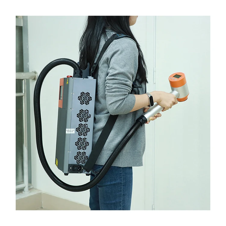 

High quality Backpack Handheld 100W Fiber Laser Cleaning Machine for Rust Metal Removal