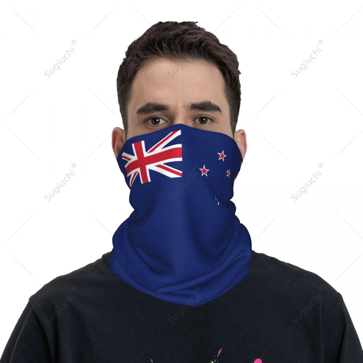 

Unisex New Zealand Flag Kiwi Neckerchief Scarf Neck Face Mask Scarves Neck Warmer Seamless Bandana Headwear Cycling Hiking