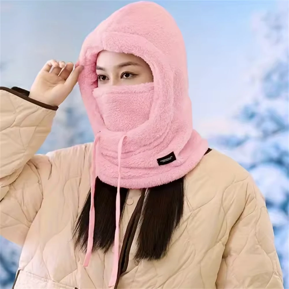 Autumn Winter Warm Plush Unisex Hat Multi-Functional Headscarf Thermal Ear Protection For Men Women