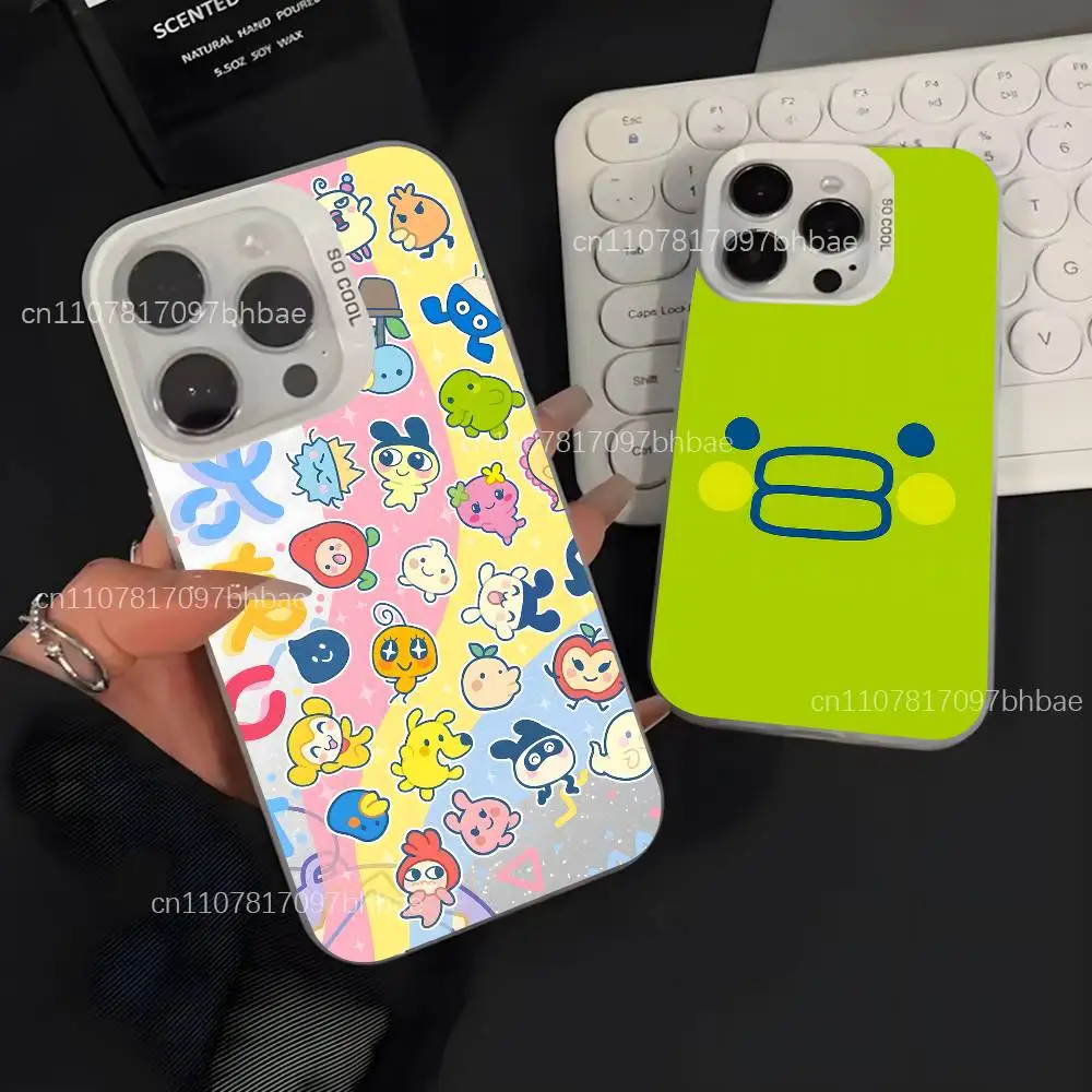 

T-Tamagotchi Cute Game For iPhone 17,16,15,14,13,12,X,8,Pro,Max,Plus,SE4,Air,Mini White Dustproof Matte IMD Case