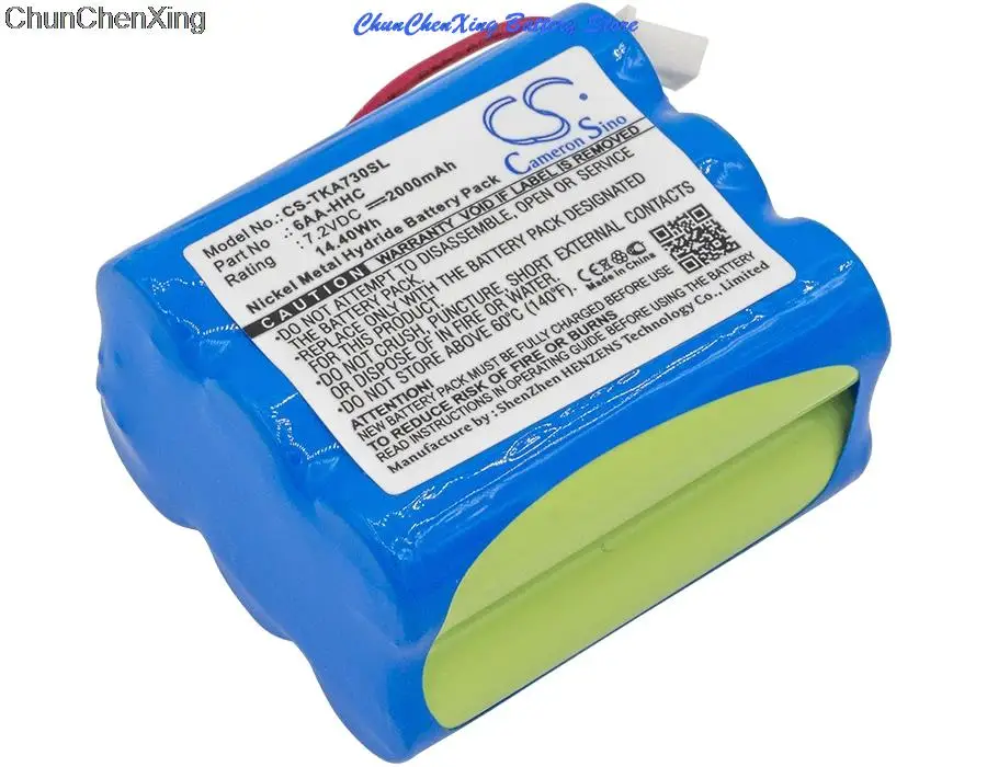 كاميرون Sino 2000mAh بطارية 6AA-HHC ل TDK الحياة على سجل A73 ، الحياة على سجل A73 Boombox