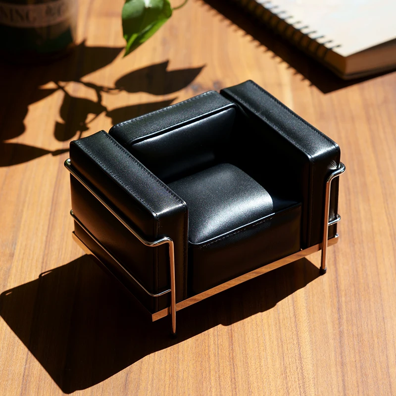 1928 Art Furniture Collection Ornaments, Mini Furniture Museum Miniature Scene Chair, Corbusier LC3 Sofa 6:1 Doll Furniture