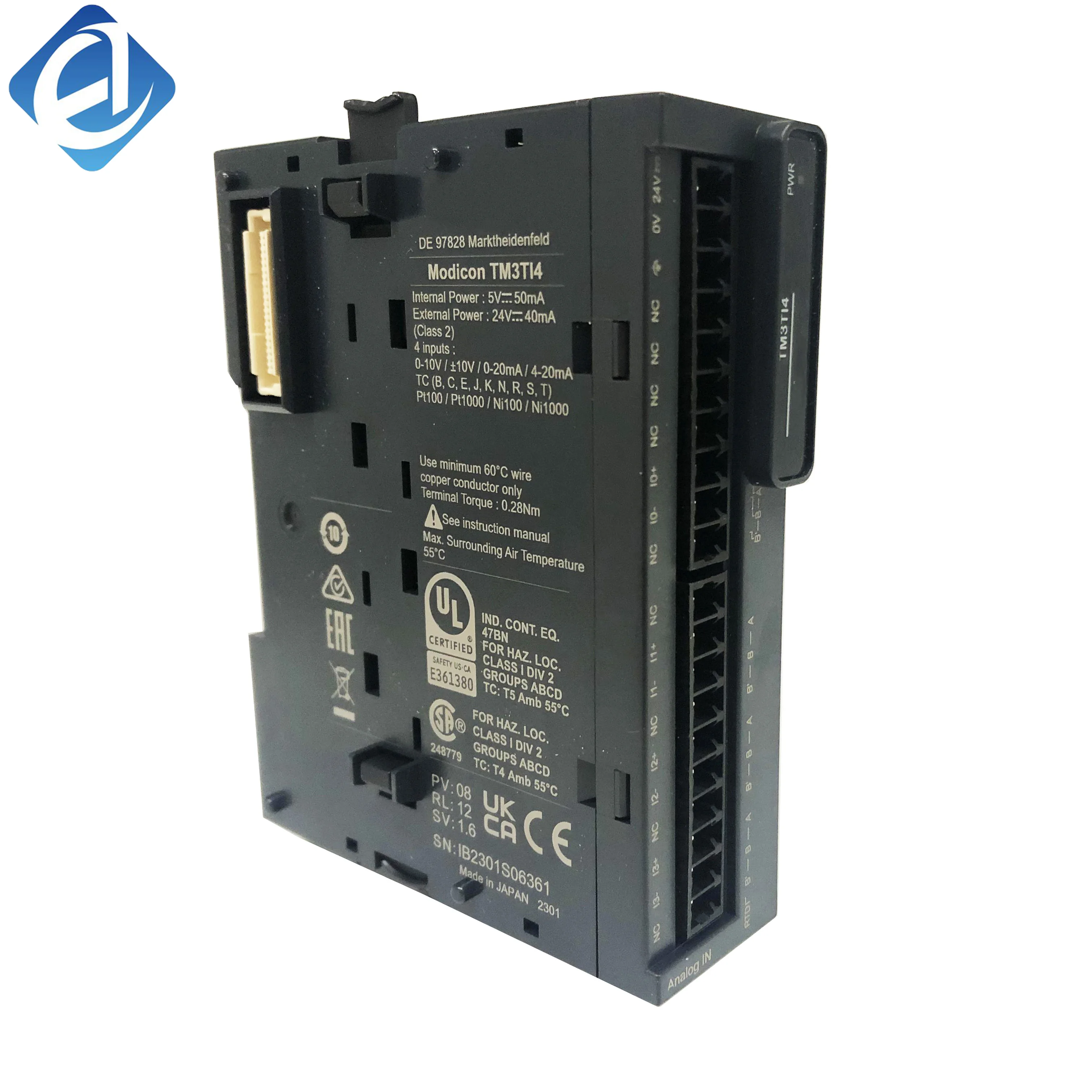 

New Original TM3TI4 Tm3ti4 PLC Expansion Module Stock in Warehouse