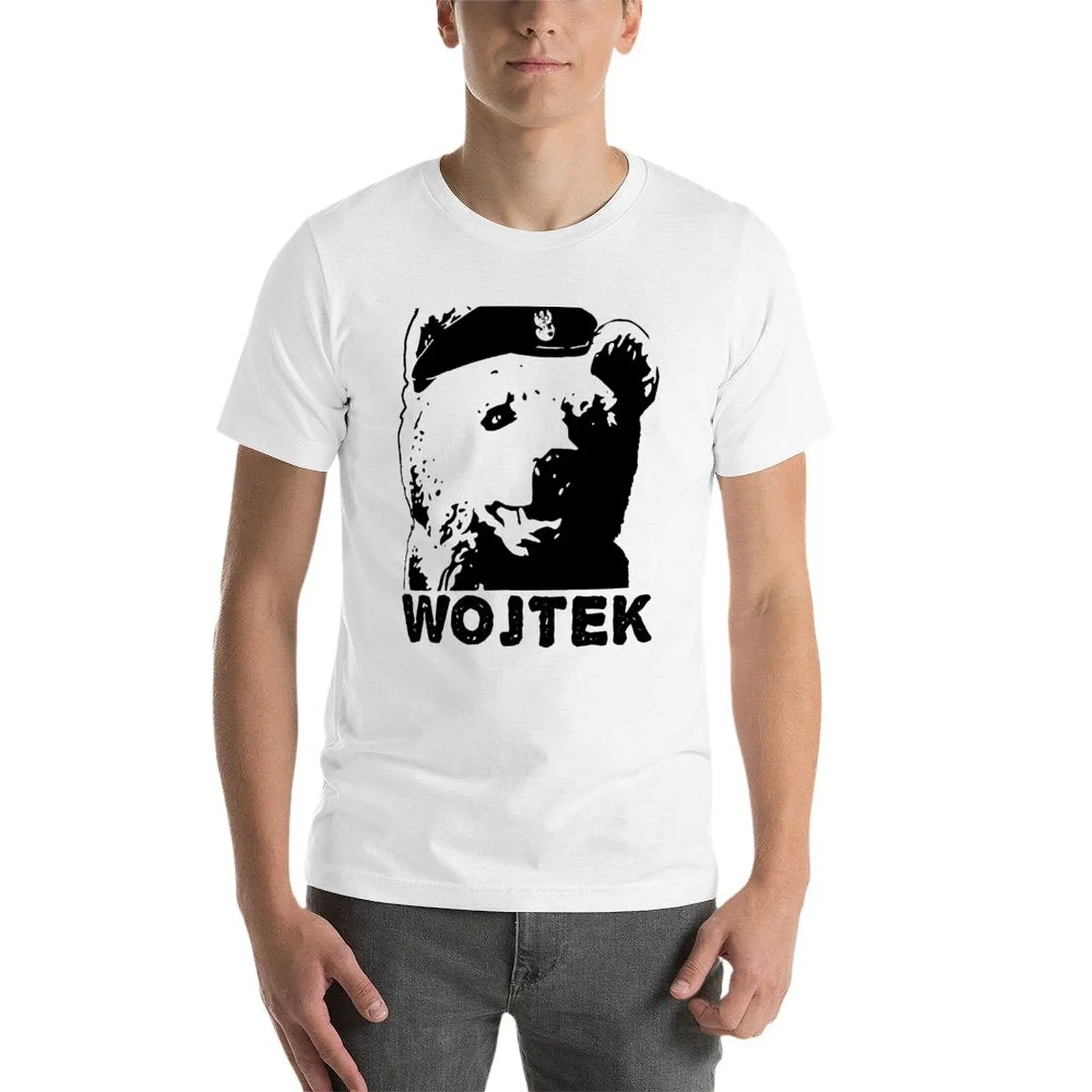تي شيرت Wojtek the Bear Corporal Wojtek تي شيرت مطبوع شخصي تي شيرت للرجال تي شيرت