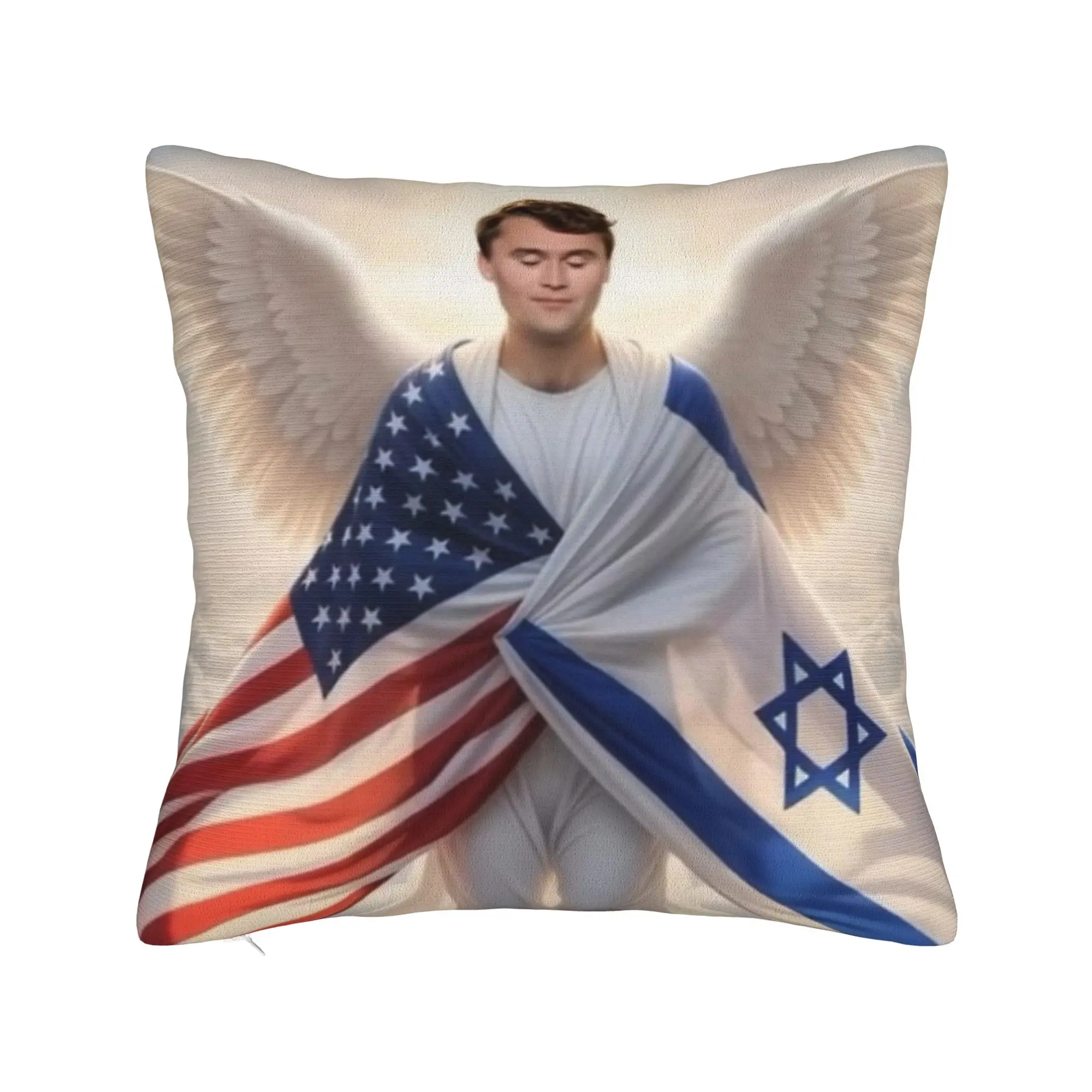 Pillow Case Charlie Kirk Angelic Advocate Design  Pillow Cover For Chair Sofa Home Decor Morden Pillowcases