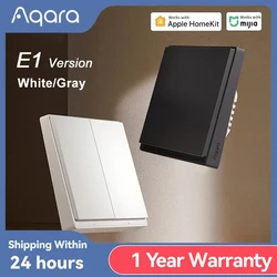 Aqara Smart Wall Switch E1 ZigBee 3.0 Smart Home Wireless Key Light Switch Fire Wire With NO Neutral For Xiaomi Mi Home homekit