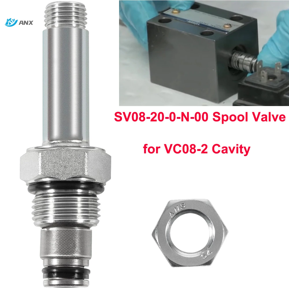 Запасная часть для шпульного клапана SV08-20-0-N-00, 2-ходовой, 6 GPM, для использования в полостях VC08-2, для размера 08 (отверстие 1/2″), давление 3000 PSI