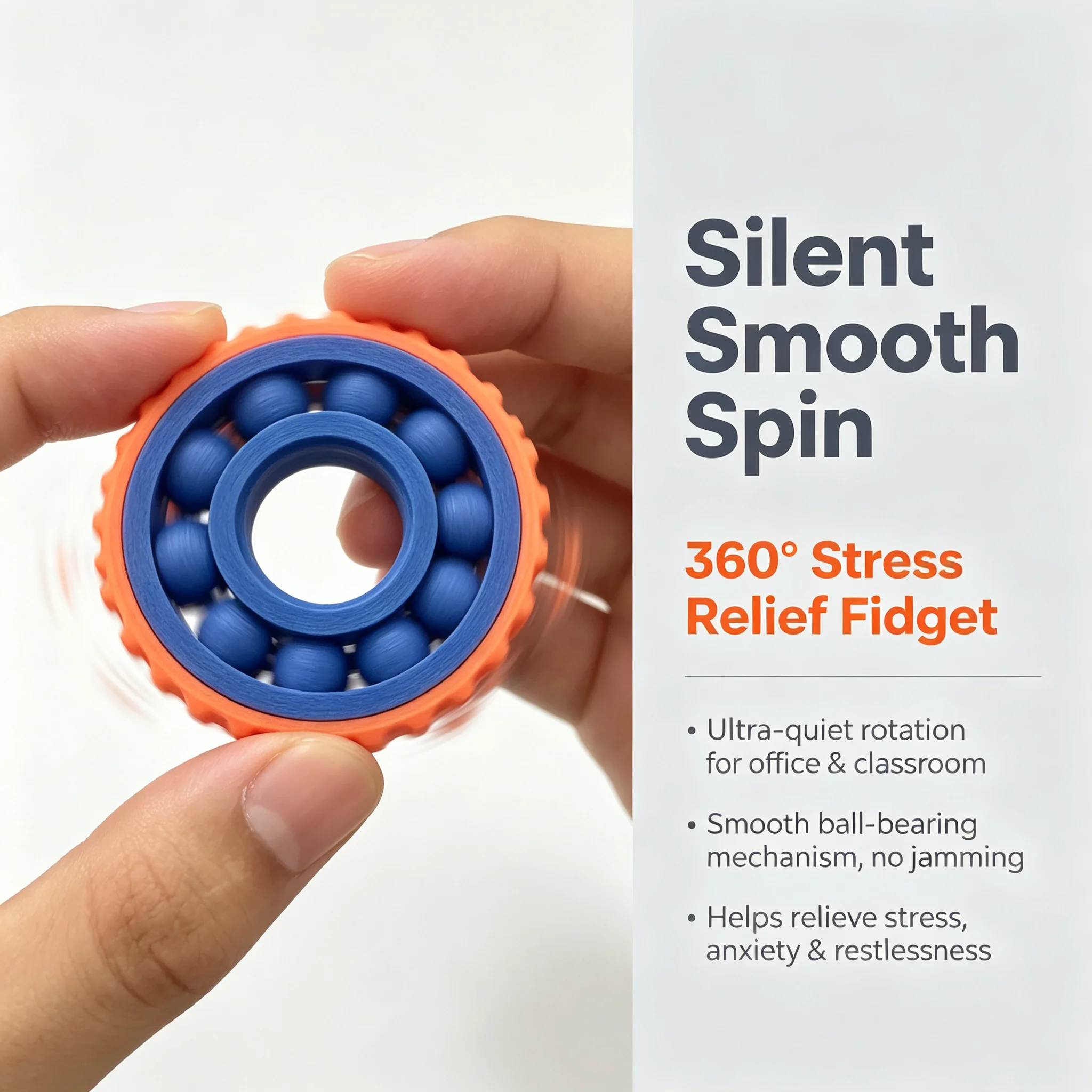 3D printed fingertip gyroscope, office desktop exercise, adult stress relief and anxiety relief/ADHD, Halloween, Christmas