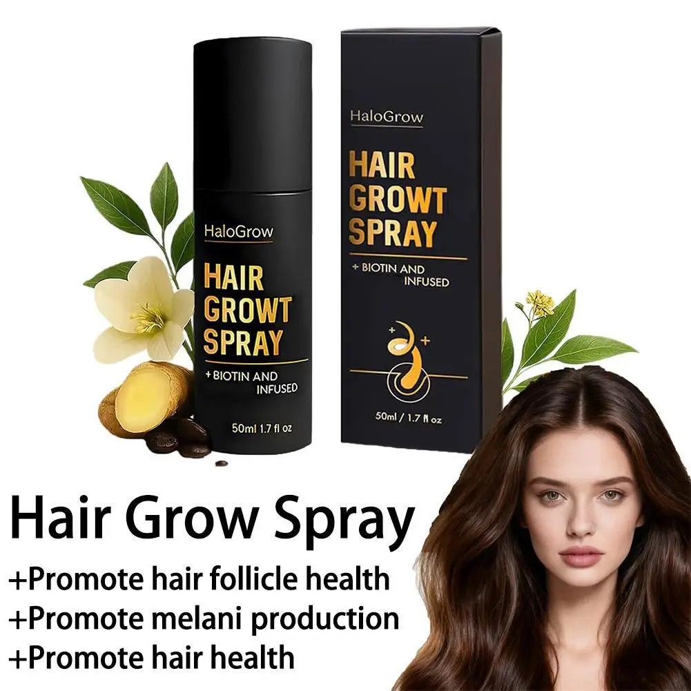 

50ml Hair Growth Spray Promotes Hair Follicle Health Melanin Production Hair Thickening Treatment For Men Women Hair Care