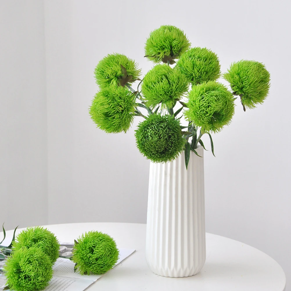 

2pcs Faux Greenery Balls Artificial Plants Indoor Small For Vase Tabletop Decor Office Home Wedding Scene Branches