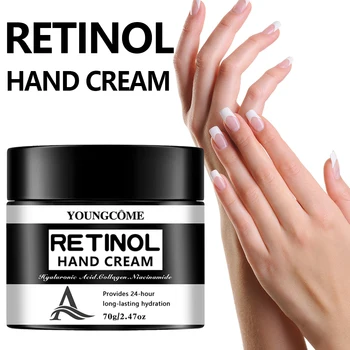YOUNGCOME Retinol Hand Cream with Hyaluronic Acid & Collagen - 24-Hour Long-Lasting…