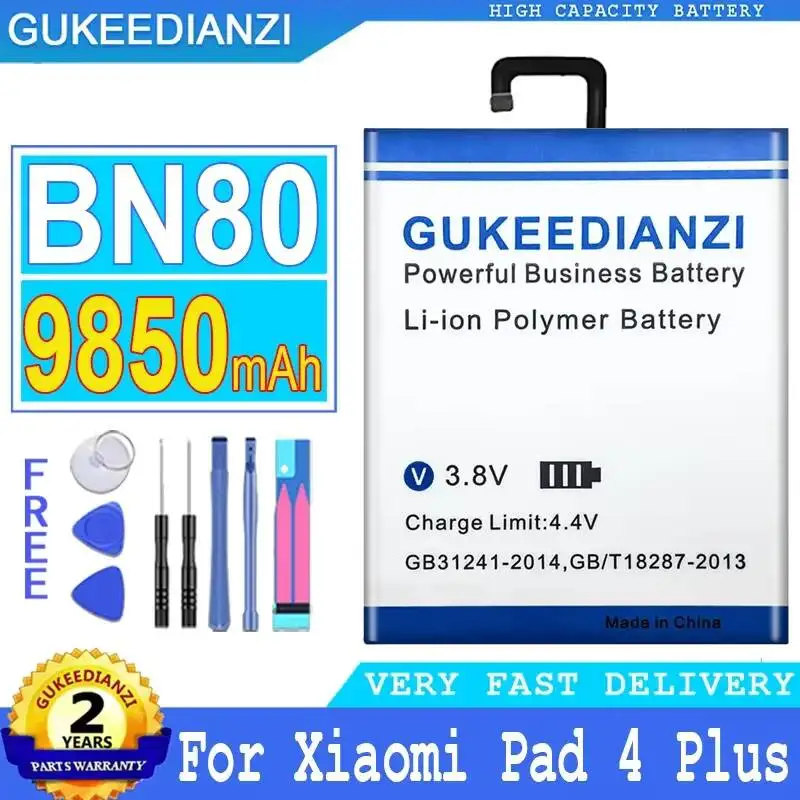

Long-Lasting BN80 9850mAh Tablet Battery For Xiaomi Pad 4 Plus Tablet 4 Plus Stable