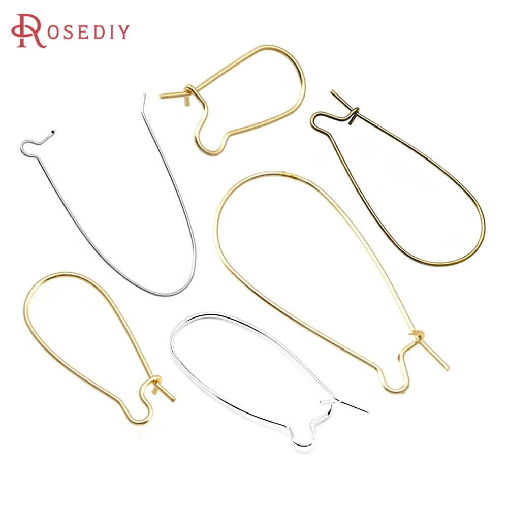 

Height 18MM 25MM 33MM 36MM 38MM 46MM 18K Gold Color Earring Hook High Quality Diy Jewelry Findings Accessories