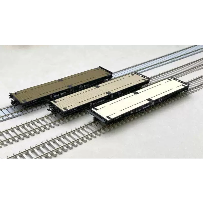 HO 1/87 Train Model Flatbed Truck NX70A Shared Flat Car 1 Section/6 Section Set Optional