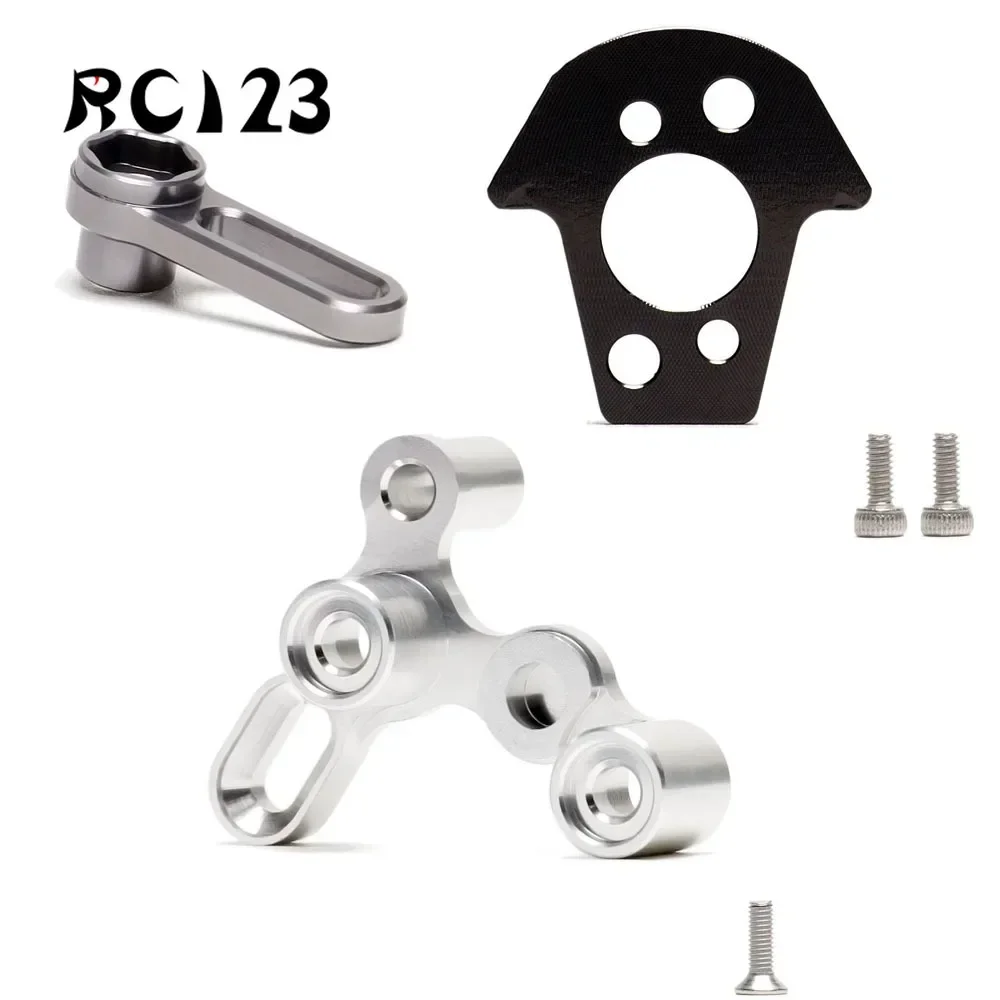 Support de plaque de moteur en alliage 23 C10 D4, pièces de mise à niveau, lien de direction pour moto RC 1/8 ARRMA Kyosho Honda NSR500, accessoires de voiture