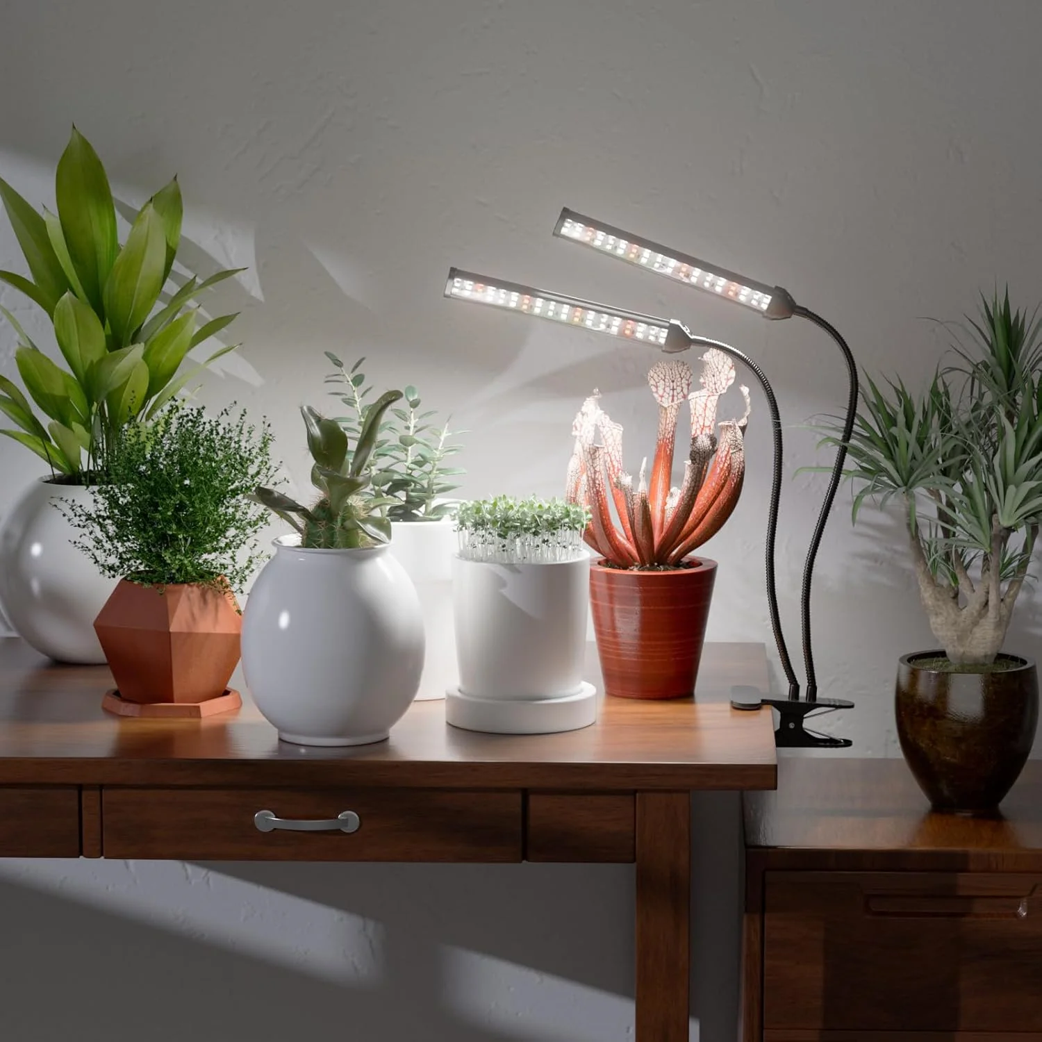 USB Clip Flat Tube LED Grow Light Full Spectrum 6000K 5V Phyto Lamp Indoor Greenhouse Fleshy Flowers Plants Growth Lighting