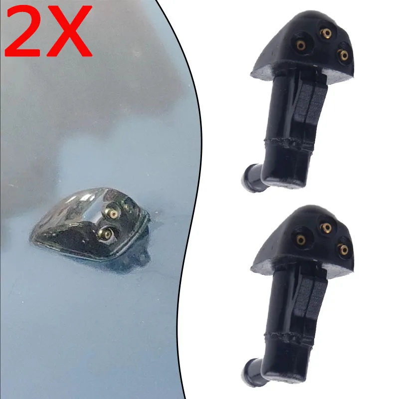 2Pcs Front Windshield Washer Jet Nozzle For Toyota Prius 2008 2009