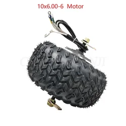 10x6.00-6 48V Motor 1000W For Citycoco Electric Scooter hub motor Wheel Thickened Anti-skid Tubeless Tire Accessory Set