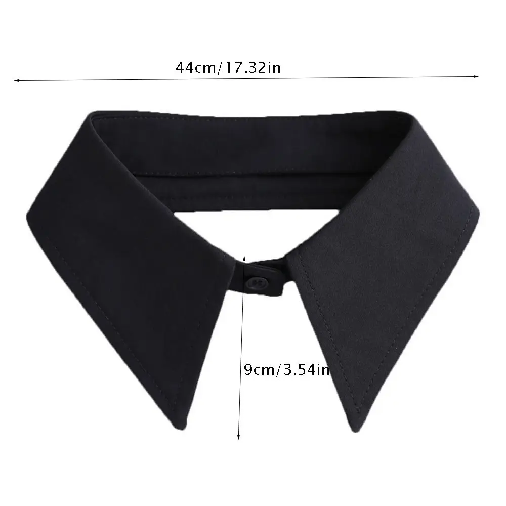 Chiffon PU Leather Fake Collar Korean Style Square Detachable Shirt Colar Decoration Shirt Collar Tie Sweater False Collar Lady