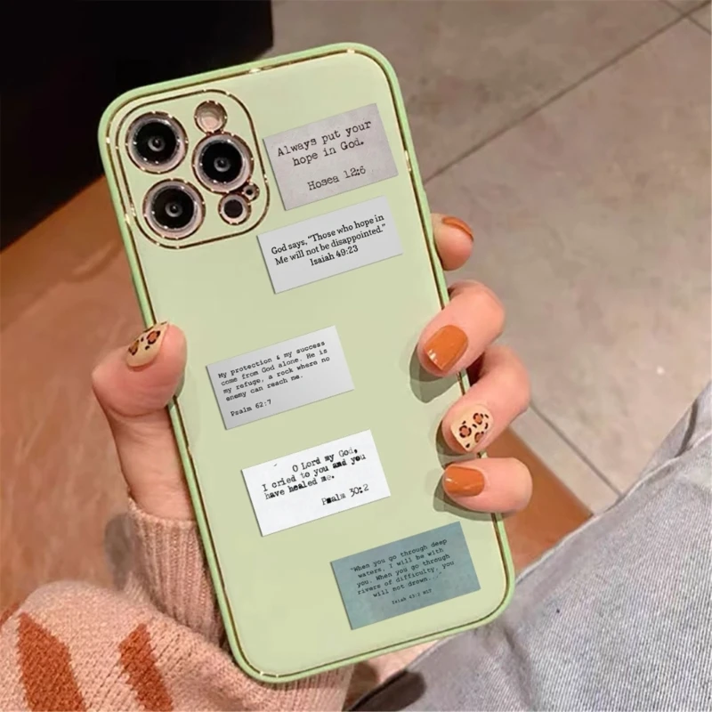 

HX6A наклейка со стихами из Библии эстетическая наклейка для ноутбука, журнала, бутылки с водой, ноутбука