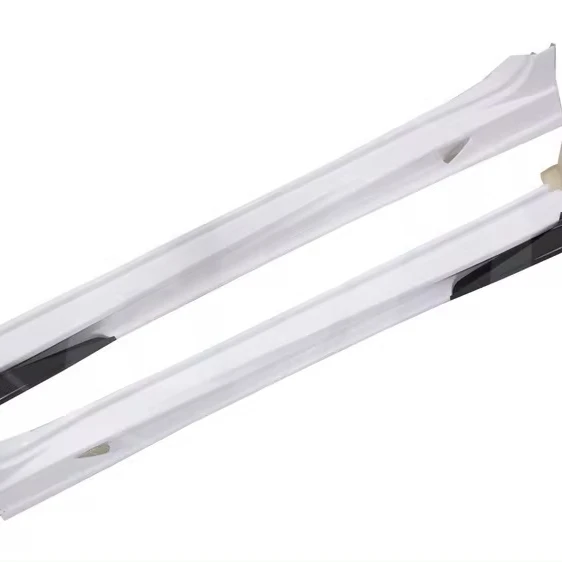 

2014 VRS VER ULTIMATE STYLE HALF CARBON FIBER SIDE SKIRTS for 2008-2015 MITSUBISHI LANCER EVOLUTION EVO X