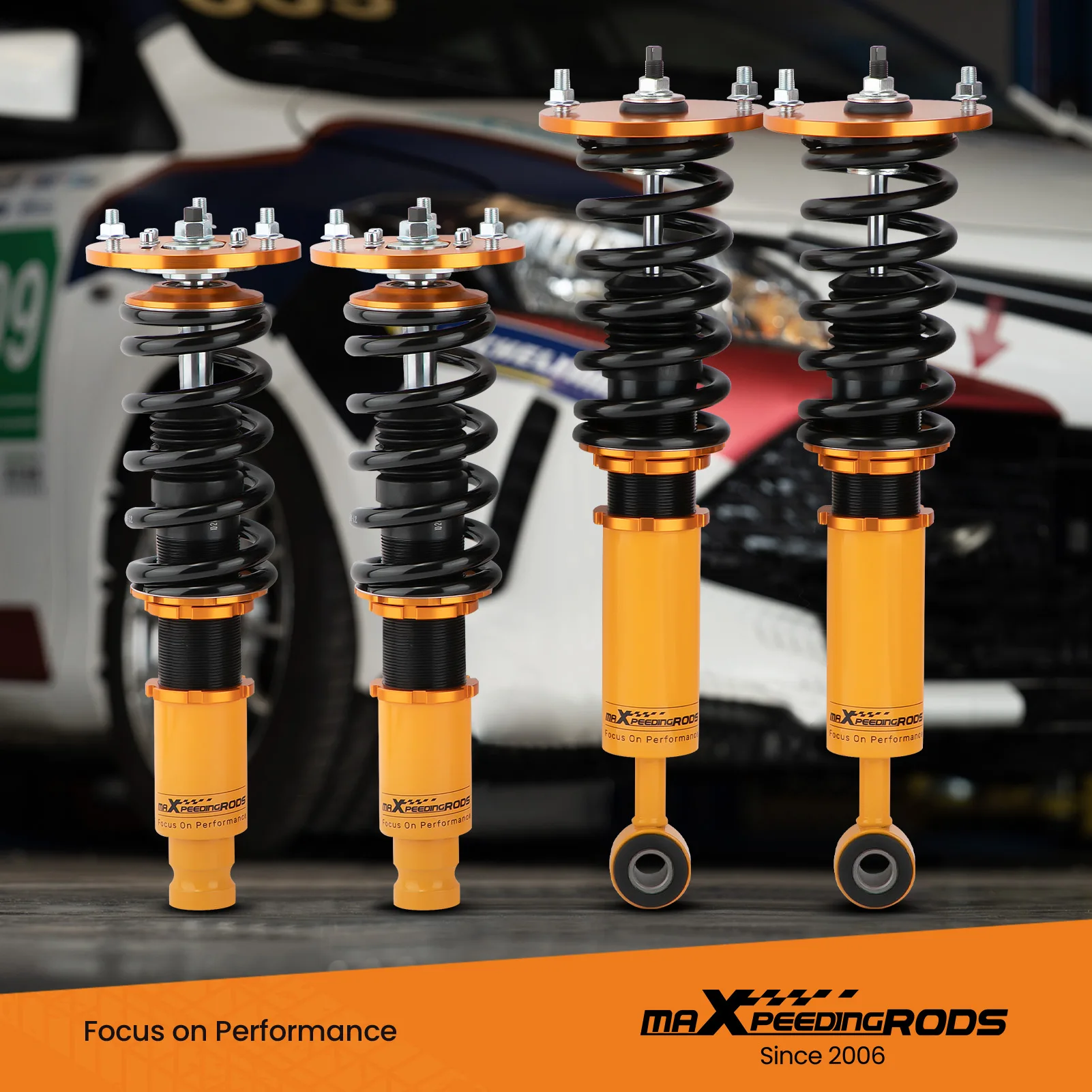 Racing Coilovers Shocks สําหรับ Mitsubishi Eclipse 1995-1999 ปรับความสูงชุด Suspension COIL Spring Kit