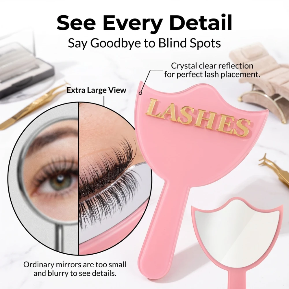전문 속눈썹 연장용 거울 HD 유리 손잡이 포함 정밀 - Eyelash Extension Cleaning 리뷰 및 가격