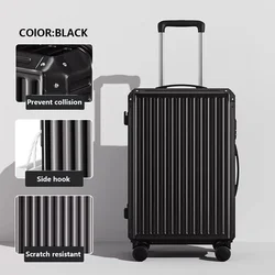 Luggage 2024 New College Student Trolley Travel Suitcase 20 22 24 26 28-inch Trolley Luggage Rack For Line Of Travel