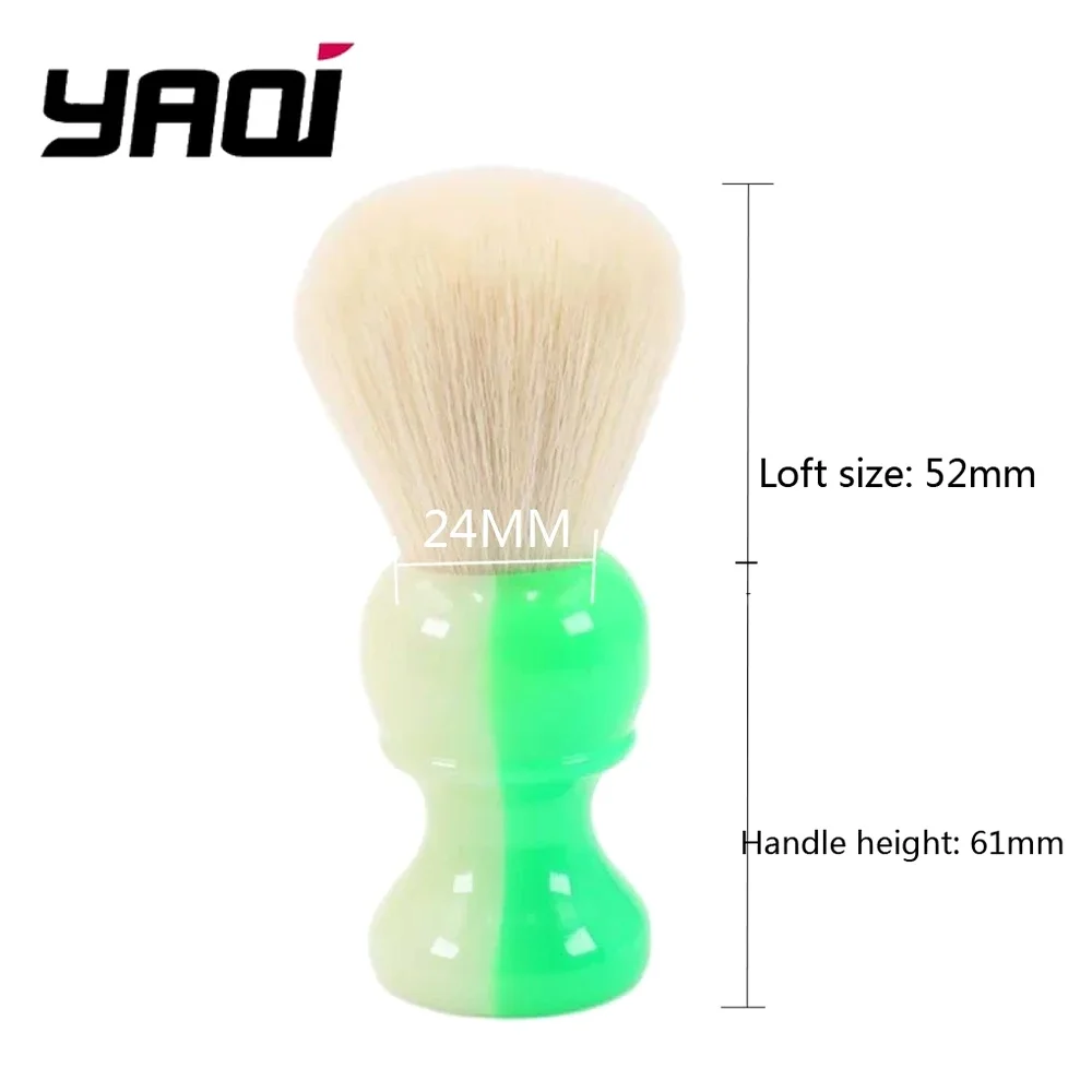YAQI Shaving Brush JANUS BIFRONS 24mm Synthetic Cashmere Knot Mens Shaving Brush With Dark Seen Handle Gift For Boyfriend 2026