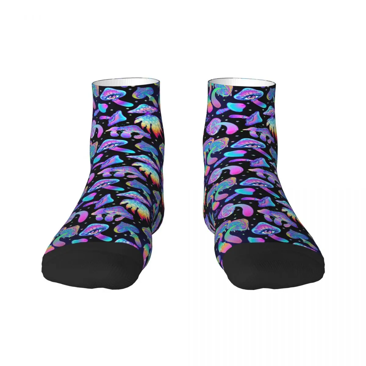 Psychedelic Magic Mushrooms Dress Socks Men's Women's Warm Fashion Crew Socks