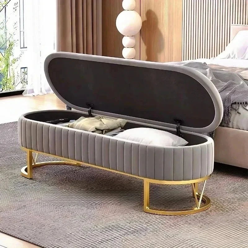 Tabouret de canapé de Style nordique Simple et à la mode, tabouret à langer léger, banc de luxe, tab