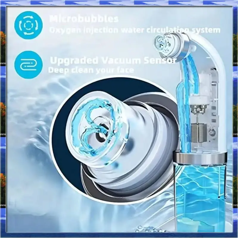 De mee-eterverwijderaar Poriënvacuüm Facecleaner Elektrisch Puistje Acne Zwart Headremoval USB Oplaadbare watercycluszwart