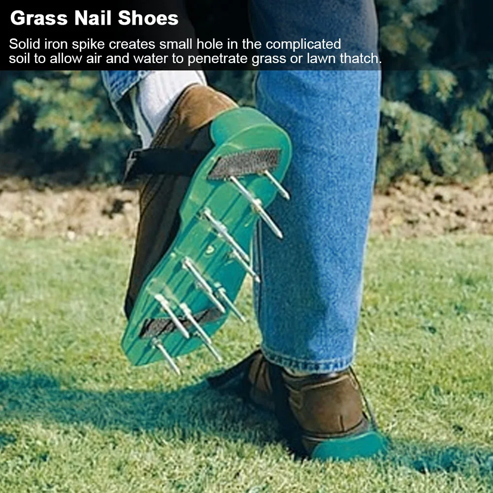 Lawn Spike Shoes Lawn Spike Sandals Lawn Aerator Shoes Garden Yard Lawn Aerator Shoes Grassplot Aerating Soil Spike Sandals