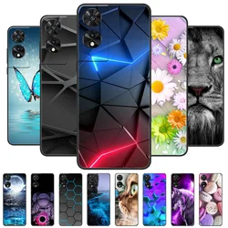 For TCL 505 Case 2024 Soft Black Silicone TPU Phone Back Cover for TCL 505 Protective Capa Funda Bumper for TCL505 Shells 6.75
