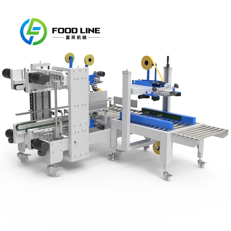 High Efficiency Four Corner Edge Carton Sealer Energy Saving Design For Low Cost And Reliable Packaging Production Operation
